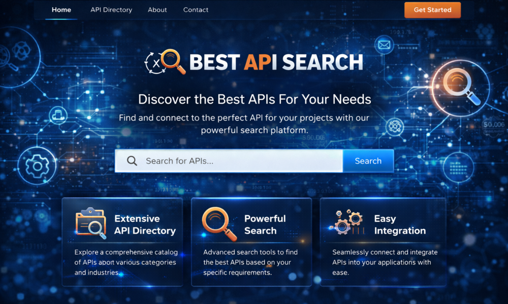 best api search company's homepage
